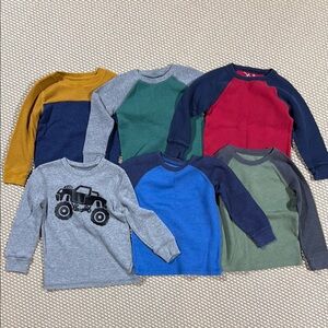Lot of 7 Jumping Beans Long Sleeve Shirt Set - Multicolor - 4T